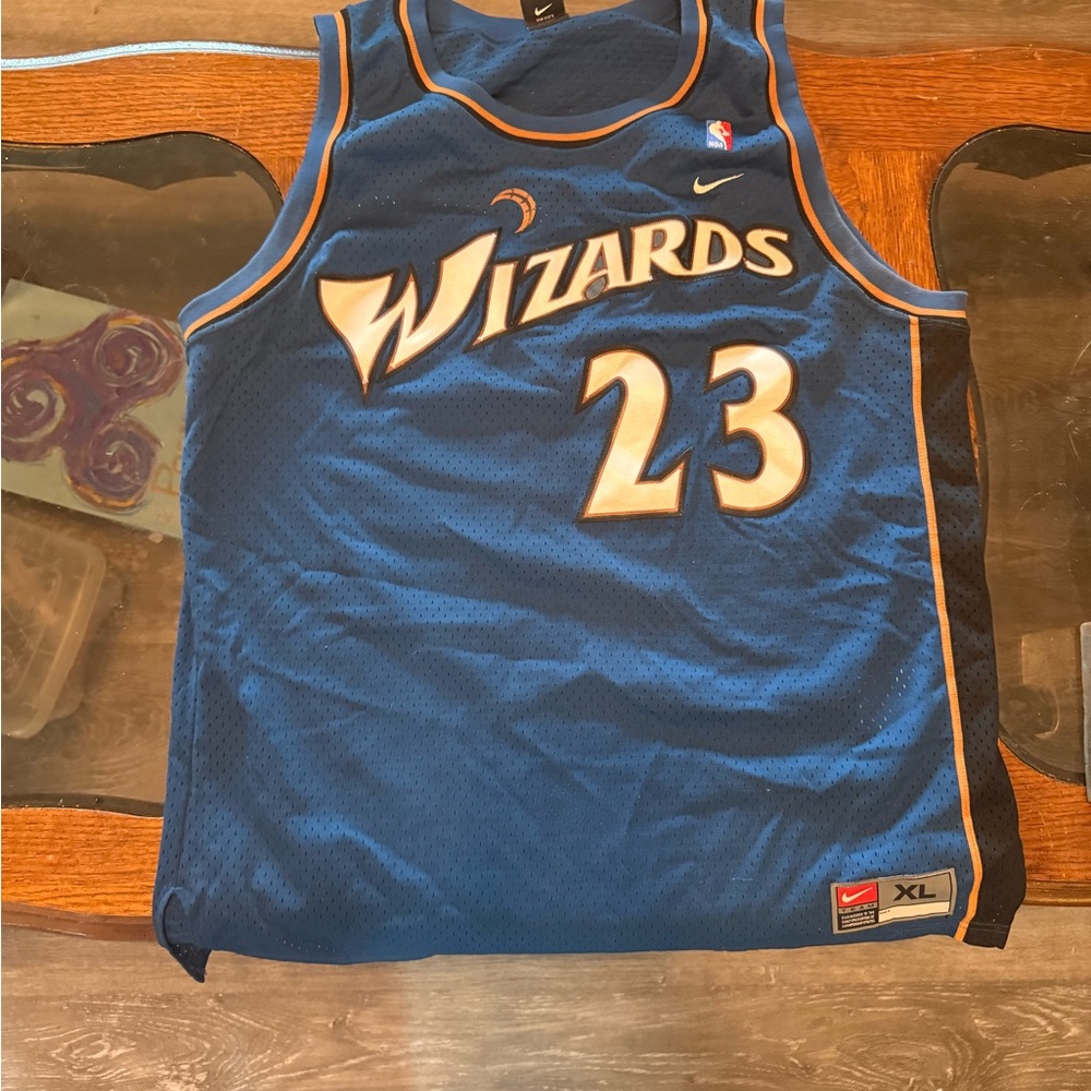 Nike Blue Wizards Michael Jordan Basketball Jersey